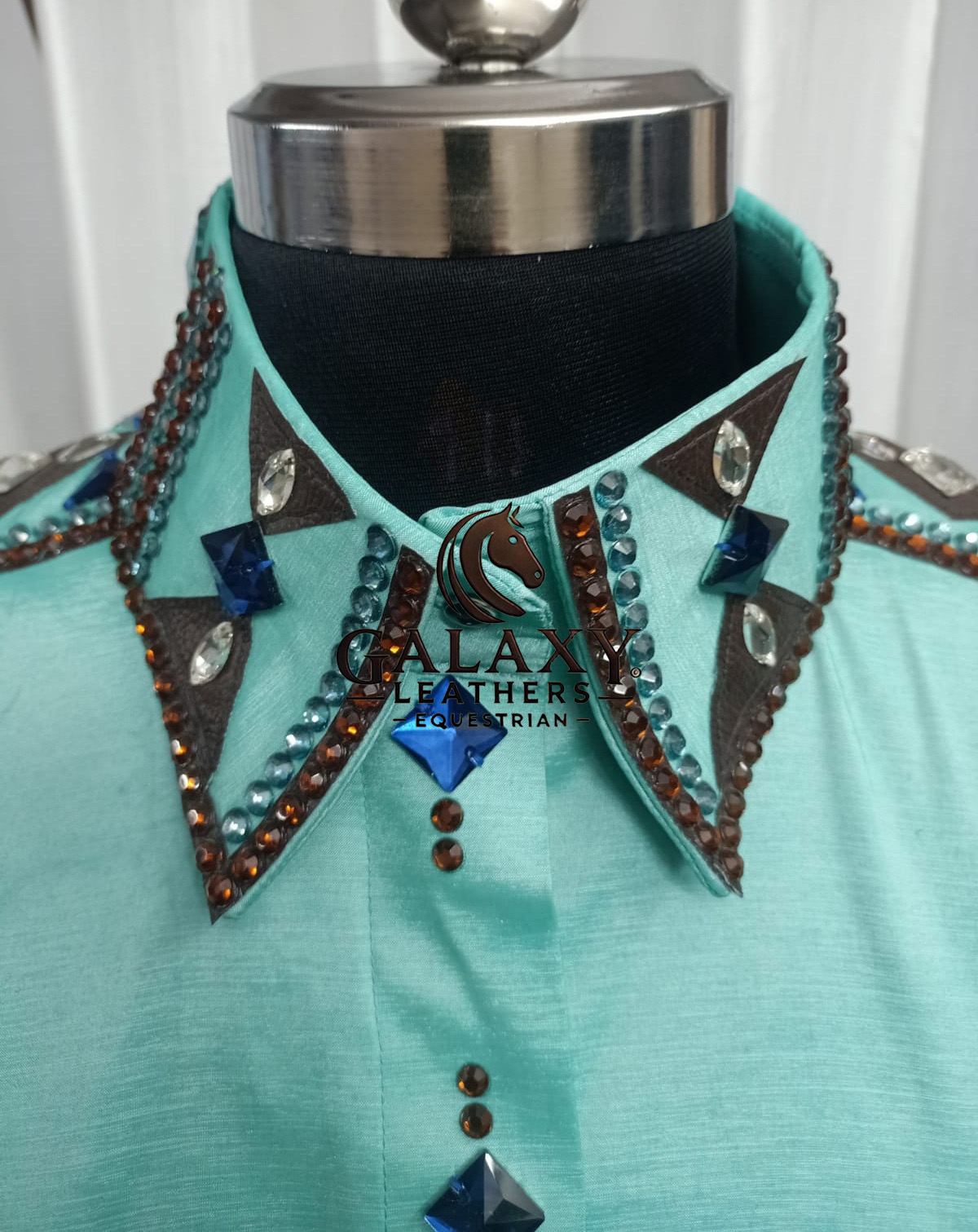 COMBO of Showman Western Shirt with matching Show Pad for Equestrian Shows - Image 5