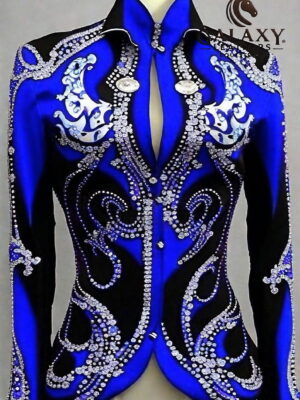 ROYAL BLUE Western Showmanship Jacket/Coat for Women Horse Shows and Riding Wear