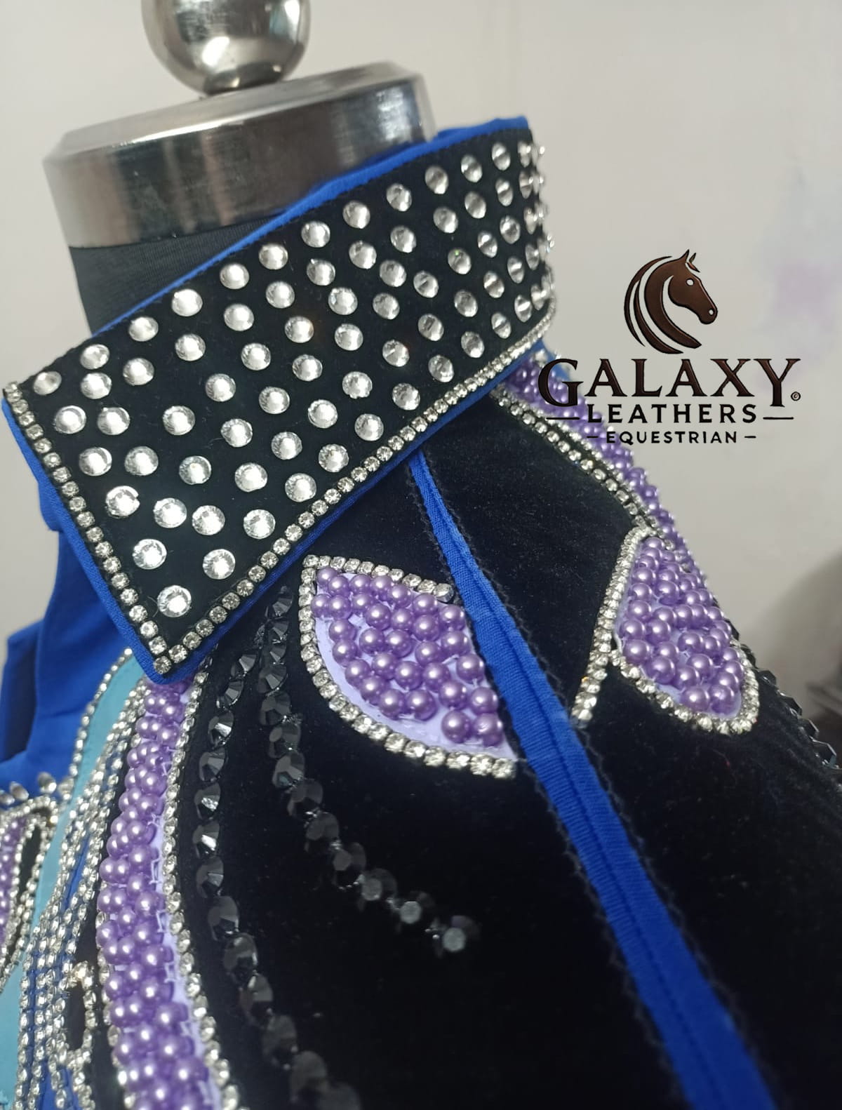 ROYAL BLUE Western Showmanship Jacket/Coat for Women Horse Shows and Riding Wear - Image 14