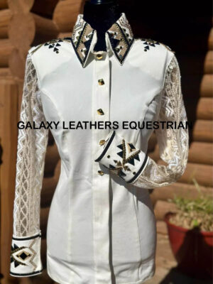 Western Showmanship Horsemanship Pleasure Show Shirt -Taffeta Show Shirt