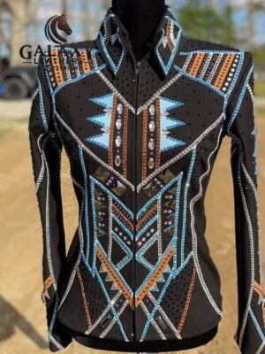 Show Shirt-cum-Jacket Western Showmanship Women's show Jacket horsemanship coat