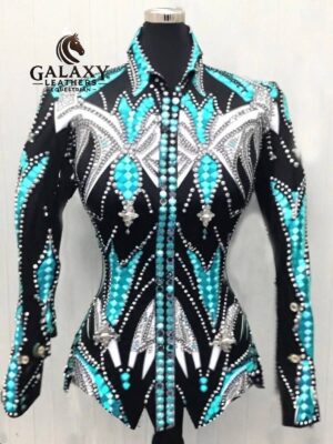 ROYAL BLUE Western Showmanship Jacket/Coat for Women Horse Shows and Riding Wear