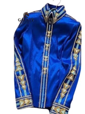 COMBO of Showman Western Shirt with Matching Show Pad for Equestrian Shows