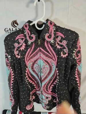 Showmanship or Showman Western Jacket with Matching Show Pad Saddle Blanket